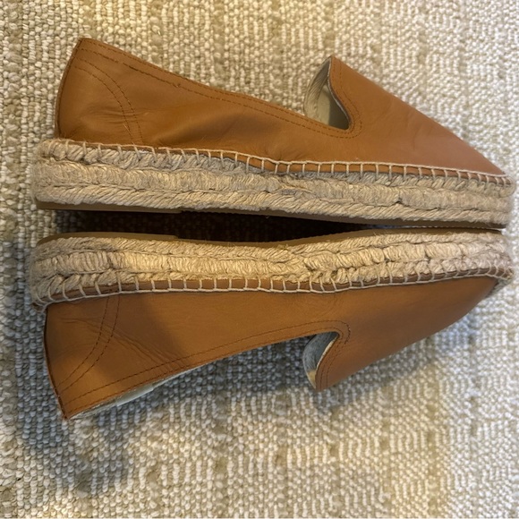 Soludos Espadrilles Camel Brown Leather Summer Platform Slip On Sandal | Size 8 - Picture 8 of 8